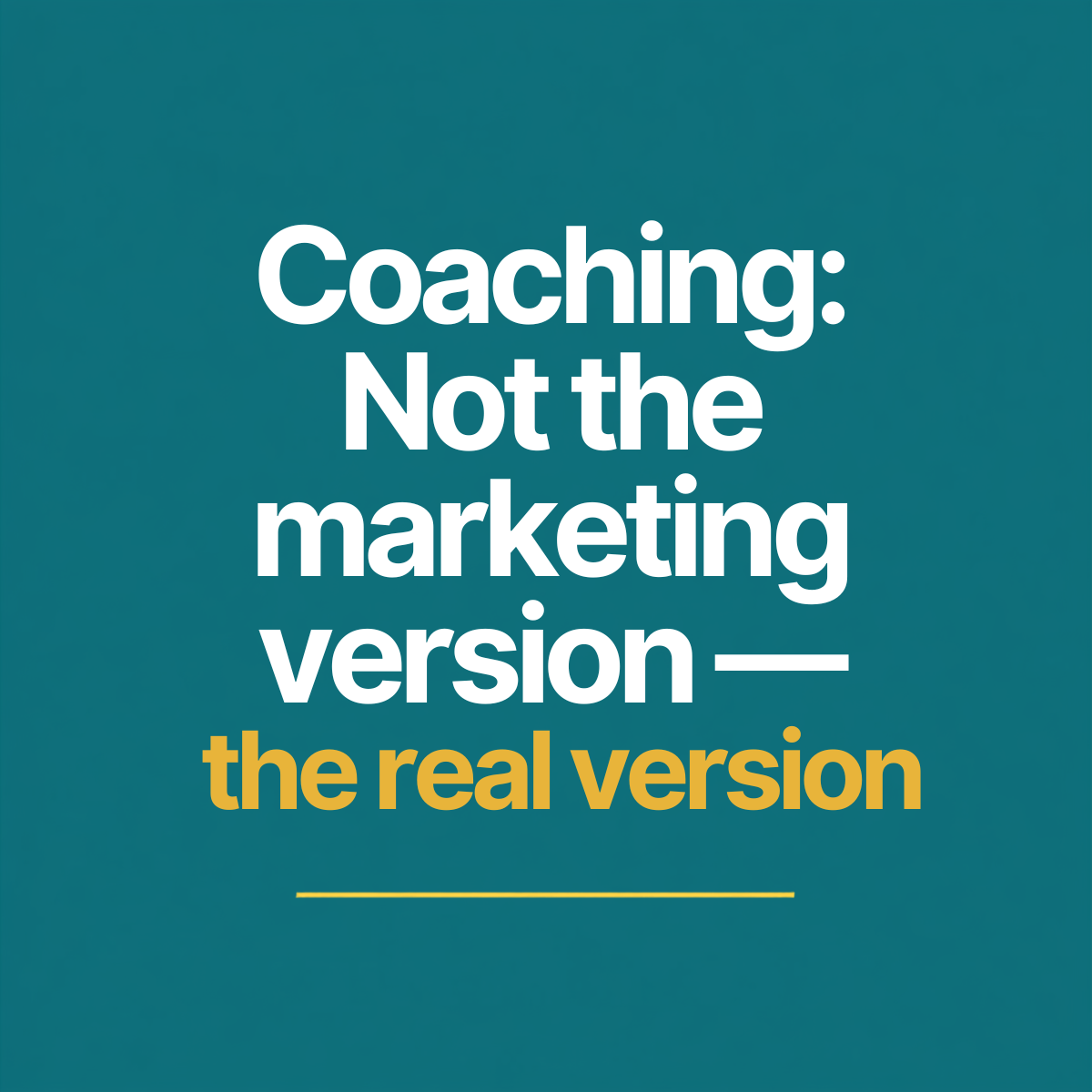 What Coaching Does and Doesn’t Do